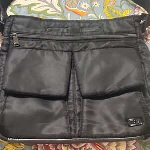 Lug Happy Camper Black Crossbody Bag